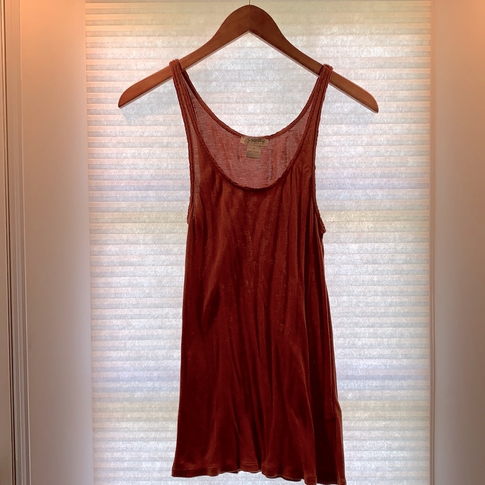 Lucky brand burnt orange tank top M.